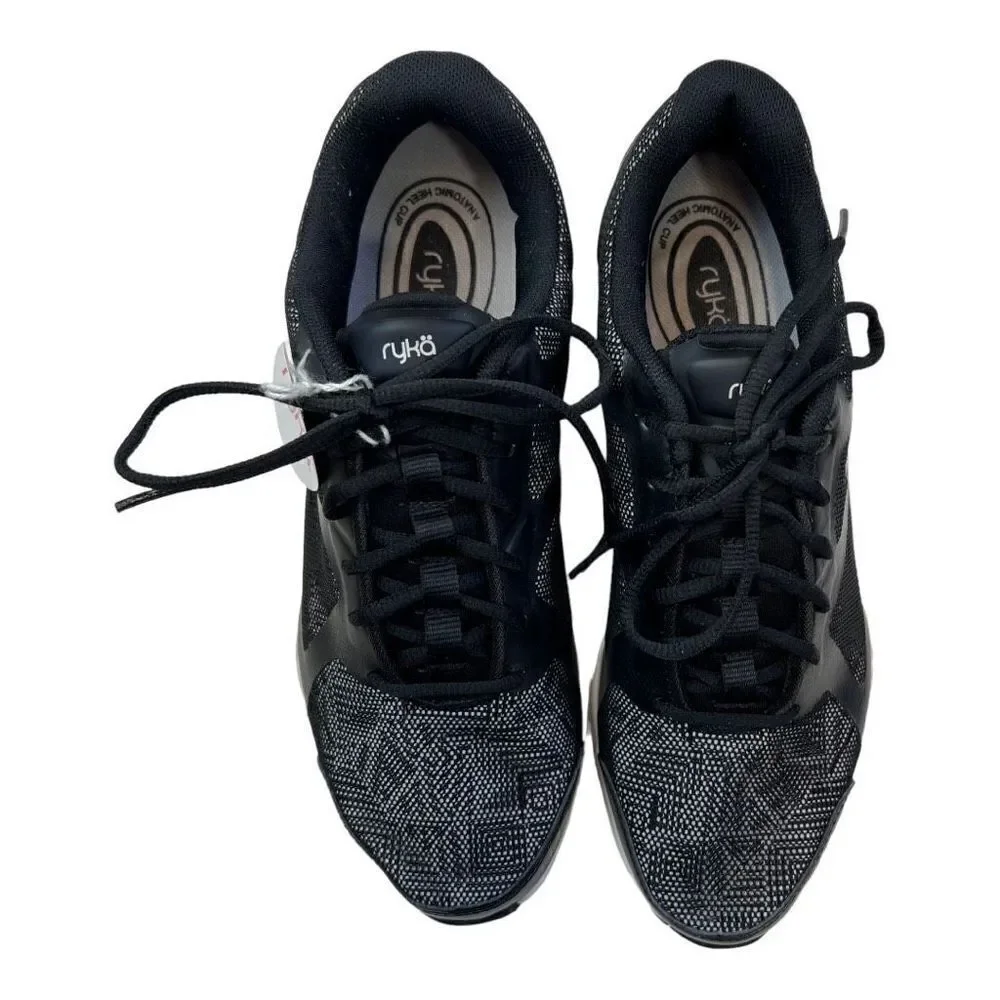 Ryka Women's Mesh Athleisure Sports Running Sneaker Shoes Footwear Black Size 9